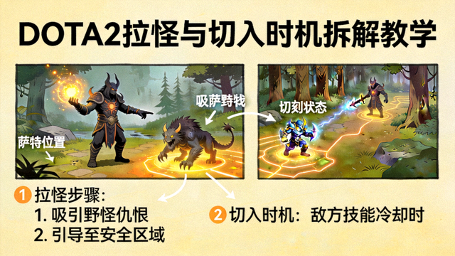 DOTA2拉怪与切入时机拆解教学配图